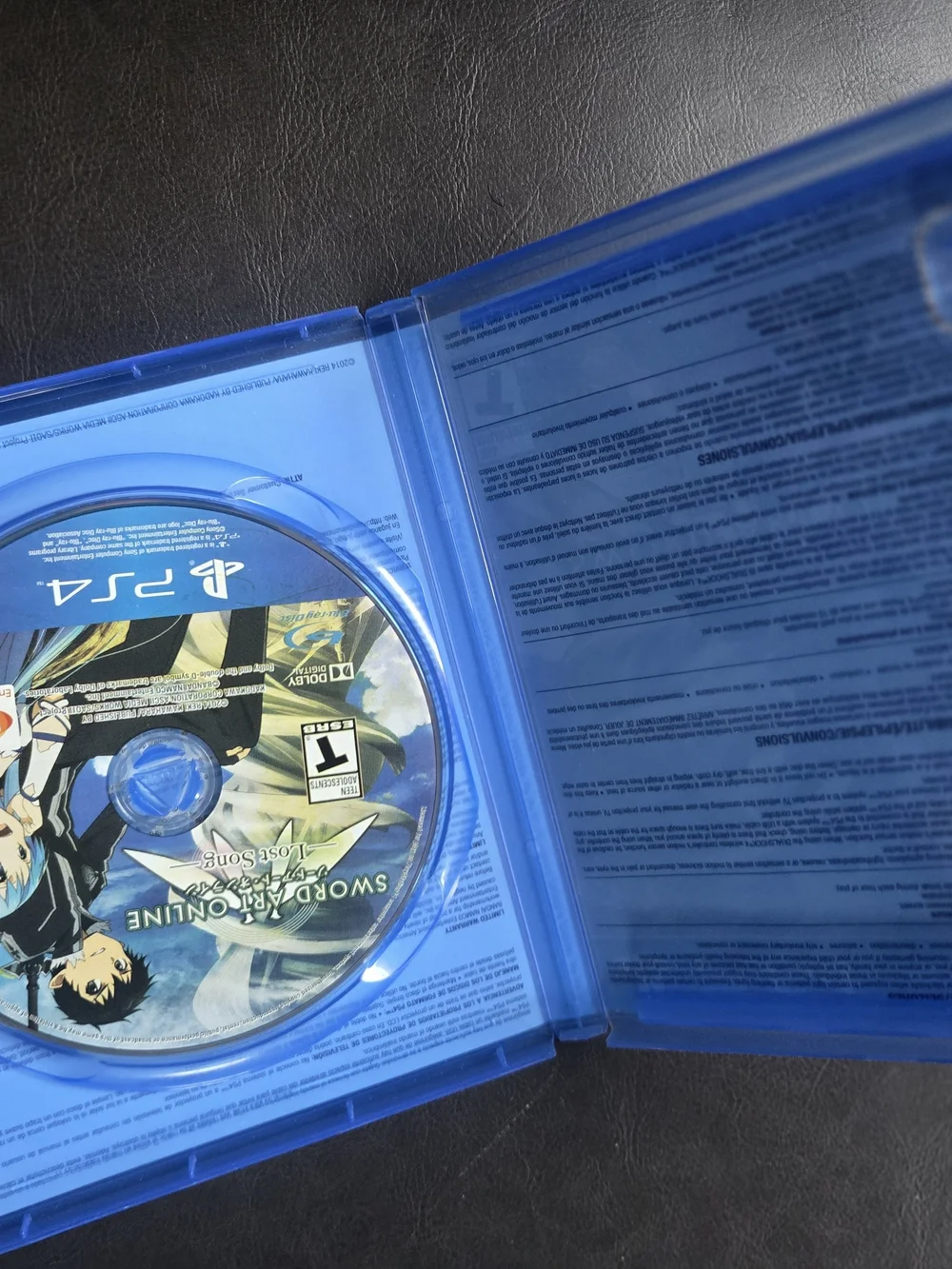 ⭐️Sony PS4 Sword Art Online: Lost Song – Blue Cover Artwork⭐️ - Picture 3 of 4